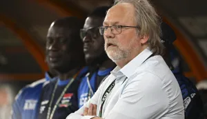 Tom Saintfiet, head coach of Gambia during the 2023 Africa Cup of Nations match between Guinea and Gambia at Charles Konan Banny Stadium in Yamoussoukro, Cote dIvoire on 19 January 2024 ?Ryan Wilkisky/Sports Inc Photo: Backpagepix/PRESS ASSOCIATION