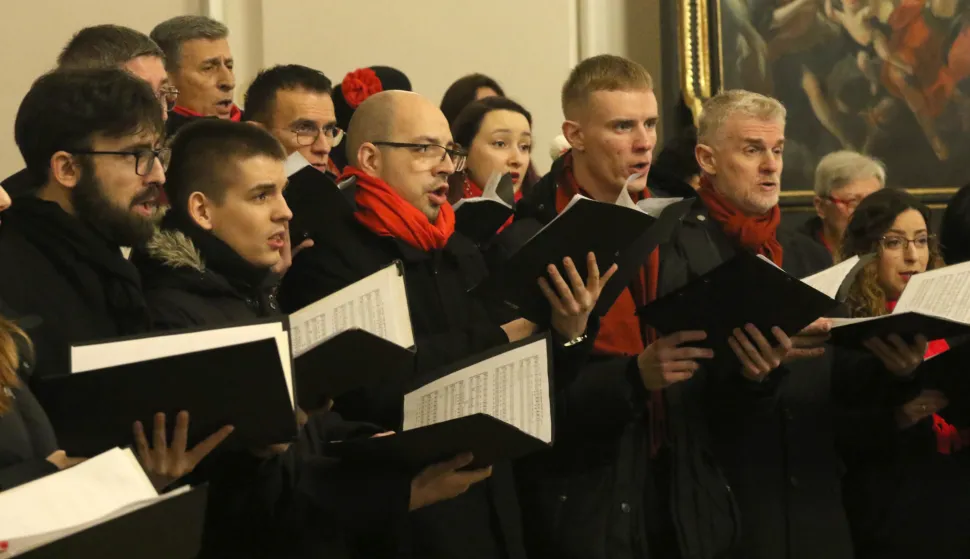 Osijek, 25. 12. 2025, Crkva Sv. Mihaela, Tvrđa. Tradicionalni božićni koncert HPD-a Lipa.snimio GOJKO MITIĆ