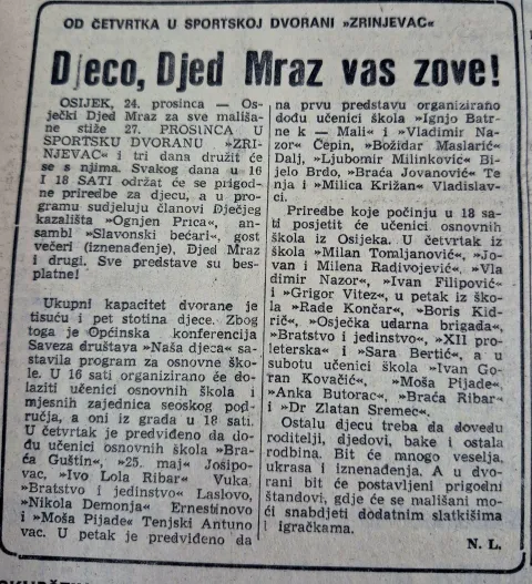 Osamdesete su bile godine...Božić i Nova godinaGlasova arhiva