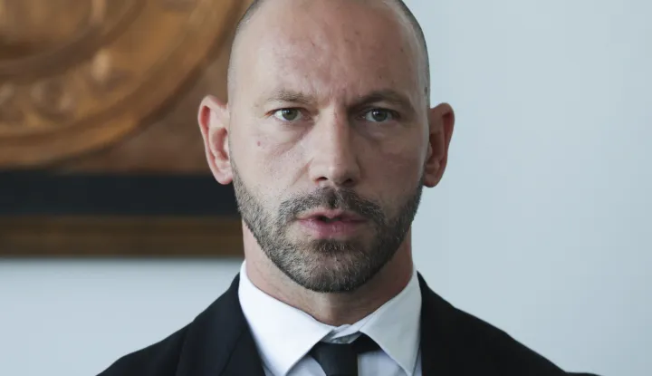 Zagreb, 04.07.2025. - Otvorenje novih prostorija Uskoka u Branimirovoj 4. Na fotografiji ministar pravosuđa, uprave i digitalne transformacije Damir Habijan. foto HINA/ Lana SLIVAR DOMINIĆ/ lsd