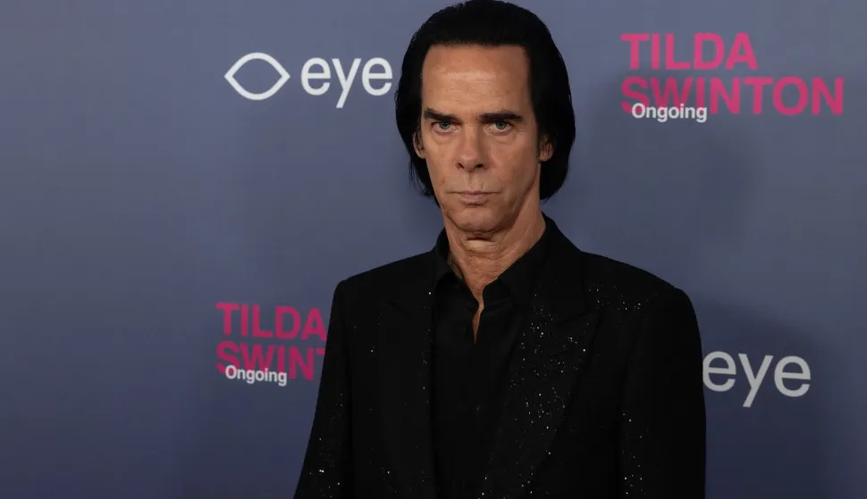Nick Cave, at the opening of the Tilda Swinton exhibition, on September 27, 2025, Eye Film Museum in Amsterdam, Netherlands. Photo by NL Beeld/David Heukers/ Bruno Press/ABACAPRESS.COM Photo: Bruno Press/ABACA/ABACA