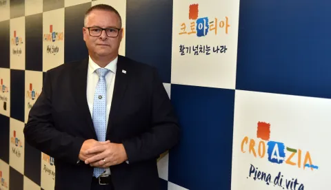 Zagreb, 03.09.2025 (novosti) - Hrvatska turisticka zajednica (HTZ) predstavila rezultate za prvih 8 mjeseci, na slici Kristjan Stanicic.foto Davor Kovacevicnovosti