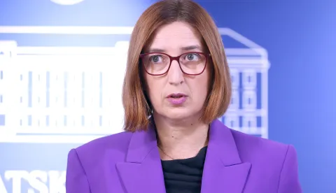 10.12.2025., Zagreb - Na konferenciji za medije odrzanoj u Saboru o temi: "Zakoni o prostoru koji ce unistiti prostor" govorio je zastupnica Marijana Puljak. Photo: Patrik Macek/PIXSELL