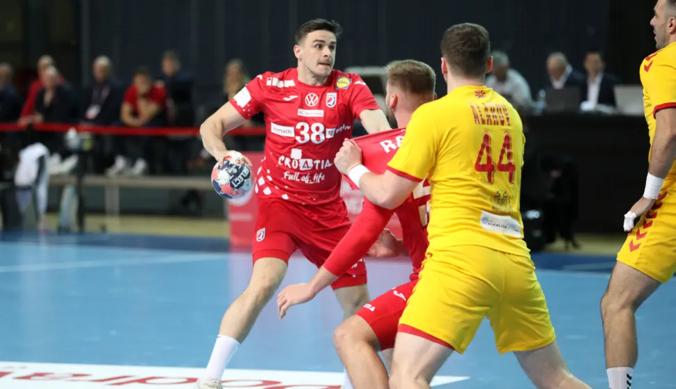 28.12.2025., Porec - Prijateljski ogled u sklopu priprema za EP 2026. u rukometu, izmedju Hrvatske i Sjeverne Makedonije. Photo: Sasa Miljevic/PIXSELL
