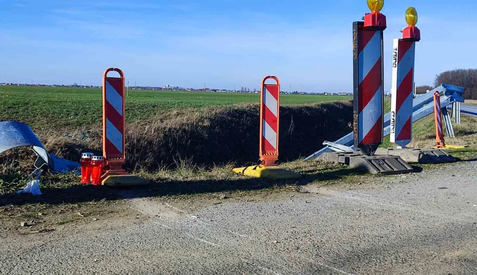 Mjesto pogibije 29-godi&scaron;njaka, o&scaron;tar zavoj na cesti između Ivanovca i Čepina