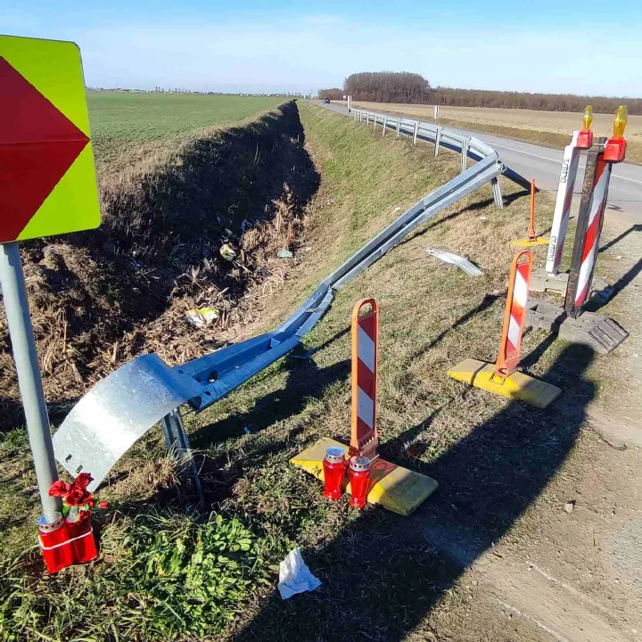 Mjesto pogibije 29-godi&scaron;njaka, o&scaron;tar zavoj na cesti između Ivanovca i Čepina