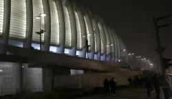 Zagreb.27.12.2025.- Gledatelji dolaze u zagrebačku Arenu na koncert Marka Perkovića Thomsona.Foto HINA/Tomislav Pavlek/ tp