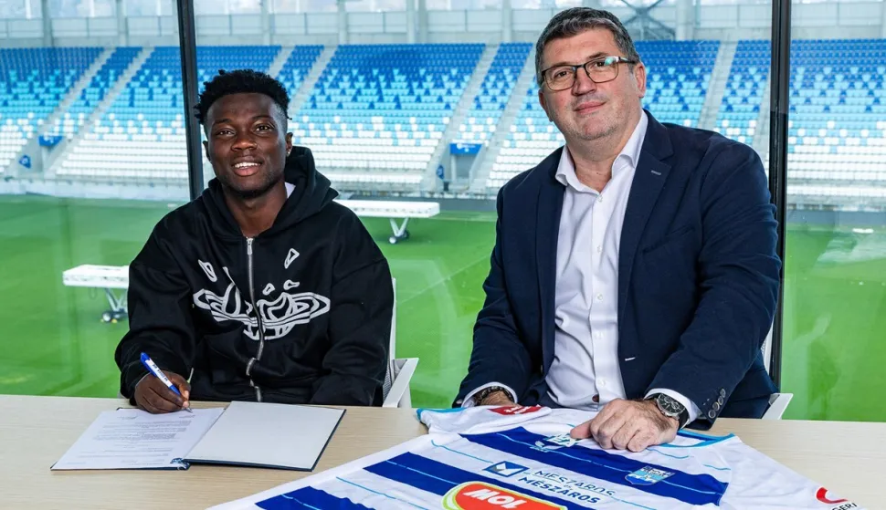 5.1.2026.Samuel Akere novi je Bijelo-plavi!foto: BORNA JAK&Scaron;IĆ/NK OSIJEK