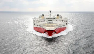 epa07246813 A handout photo made available by Petroleum Geo-Services (PGS) on 23 December 2018 shows the company's Ramform Tethys at an undisclosed location (issued 23 December 2018). The vessel hired by the oil company ExxonMobil, was stopped on 22 December 2018 by Venezuela's marine off the coast of Guyana. Guyana condemns the act as illegal and disrespectful. The ship Ramform Tethys was hired to conduct seismic surveys at a block off the coast of Guyana. EPA/PGS HANDOUT 30slett NORWAY OUT HANDOUT EDITORIAL USE ONLY/NO SALES