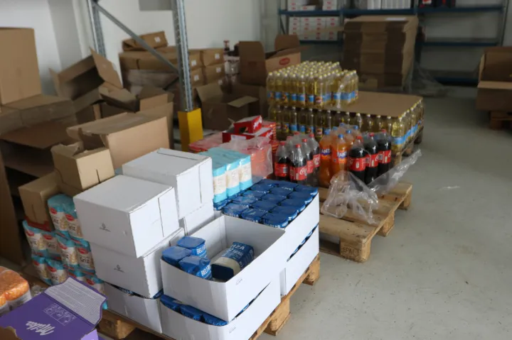 Osijek, 07. 01. 2026, Županica Nata&scaron;a Trami&scaron;ak posjetila je Banku hrane županijskog dru&scaron;tva Crvenog Križa, u Baranskoj 4a u Osijeku. snimio GOJKO MITIĆ