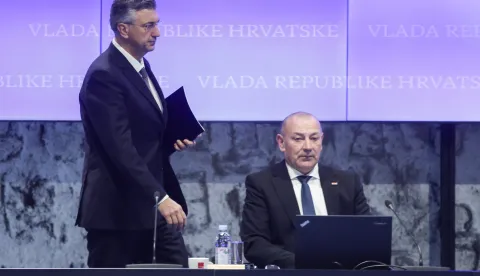 Zagreb, 08.01.2026.- Nastavak redovite sjednice Vlade RH. Na fotografiji Andrej Plenković.foto HINA/ Admir BULJUBA&Scaron;IĆ/ abu