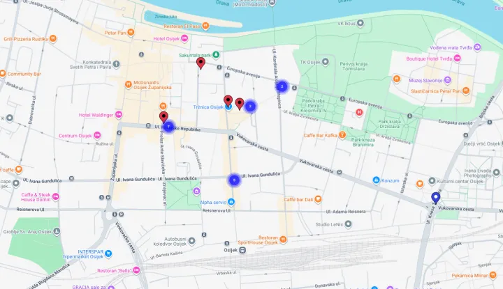 interaktivna karta bankomata
