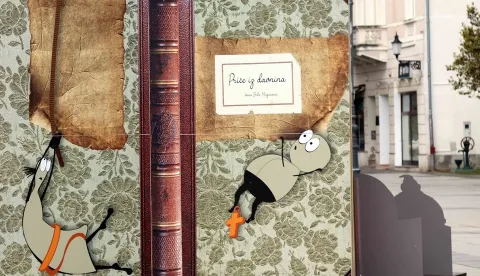 U Slavonskom Brodu počela manifestacija "U svijetu bajki Ivane Brlić Mažuranić", travanj 2021.