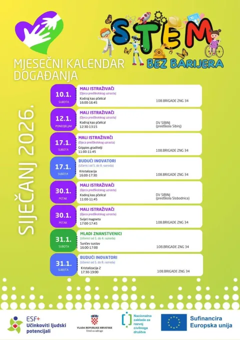 Pridružite se projektu "STEM bez barijera" &ndash; mjestu gdje djeca otkrivaju čaroliju znanosti kroz igru iistraživanje!