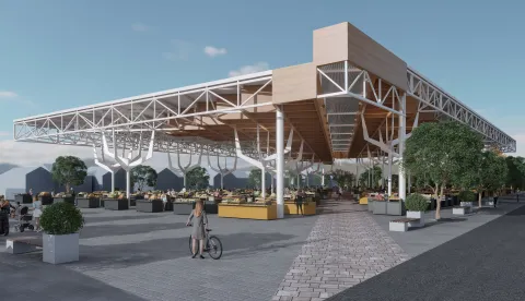 Vinkovci, 12.01.2026. - U Vinkovcima uskoro kreće rekonstrukcija otvorene gradske tržnice, projekt vrijedan vi&scaron;e od 3,8 milijuna eura, sufinanciran EU sredstvima, za čiju realizaciju su u ponedjeljak potpisani ugovori s izvođačem radova. foto HINA/ Press Grad Vinkovci/ tm