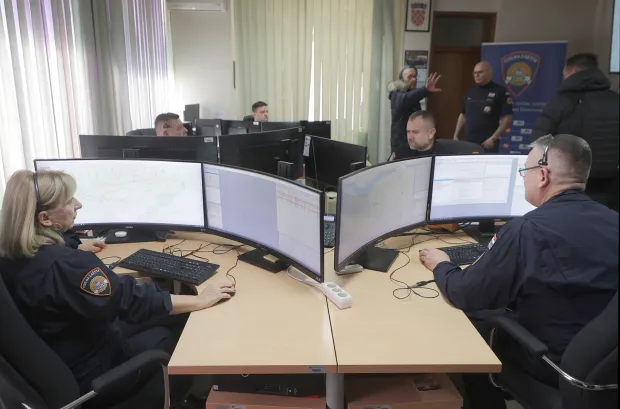 Osijek, 12. 01. 2026., Gornjodravska obala, 95-96, Civilna za&scaron;tita, Ravnateljstvo civilne za&scaron;tite, 112, obilazak, Nata&scaron;a Trami&scaron;akSNIMIO BRUNO JOBST