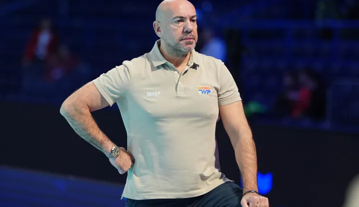 Beograd, 11.01.2026 - Hrvatska mu?ka vaterpolska reprezentacija natjecanje u skupini B na ovogodi?njem Europskom prvenstvu u Beogradu otvorila je sigurnom 20-4 (3-1, 5-1, 7-1, 5-1) pobjedom protiv Slovenije. Na slici Ivica Tucak. foto HINA/ HVS/ ik