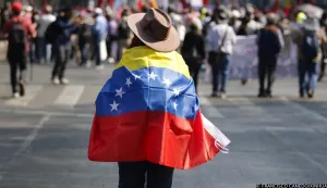 (260111) -- MEXICO CITY, Jan. 11, 2026 (Xinhua) -- People attend a protest condemning U.S. attack on Venezuela in Mexico City, Mexico, Jan. 10, 2026. (Photo by Francisco Canedo/Xinhua) Photo: FRANCISCO CANEDO/XINHUA
