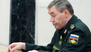 In this pool photograph distributed by the Russian state agency Sputnik, Chief of the General Staff Valery Gerasimov attends a meeting on situation in the zone of the "special military operation", the Kremlin's term for the nearly four-year-long Ukraine offensive, chaired by Russia's President, in Moscow on December 29, 2025. (Photo by Mikhail METZEL/POOL/AFP)