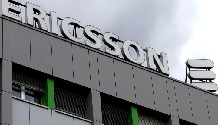 Zagreb, 22.02.2024. - Poslovodstvo kompanije Ericsson Nikola Tesla na konferenciji za medije predstavilo je poslovne rezultate ostvarene u 2023. i govorilo o trendovima, poslovnom okru?enju i izgledima za 2024. godinu. Na fotografiji logo Ericsson. foto HINA/ Lana SLIVAR DOMINI?/ lsd 