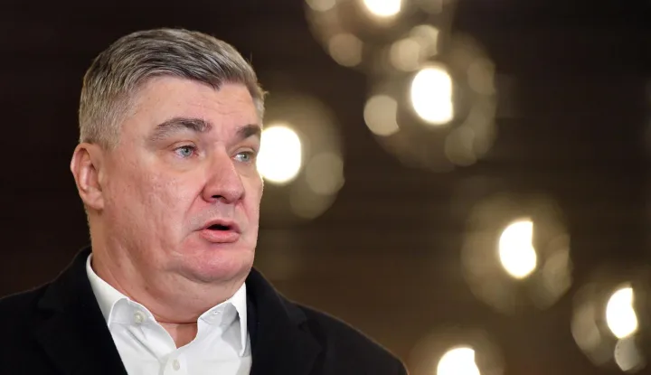 09.01.2026., Cakovec- Predsjednik Zoran Milanovic sudjelovao na svecanoj akademiji Vecer medjimurskog identiteta povodom obiljezavanja spomendana Dana sjedinjenja Medjimurja s maticom zemljom Hrvatskom. Photo: Vjeran Zganec Rogulja/PIXSELL