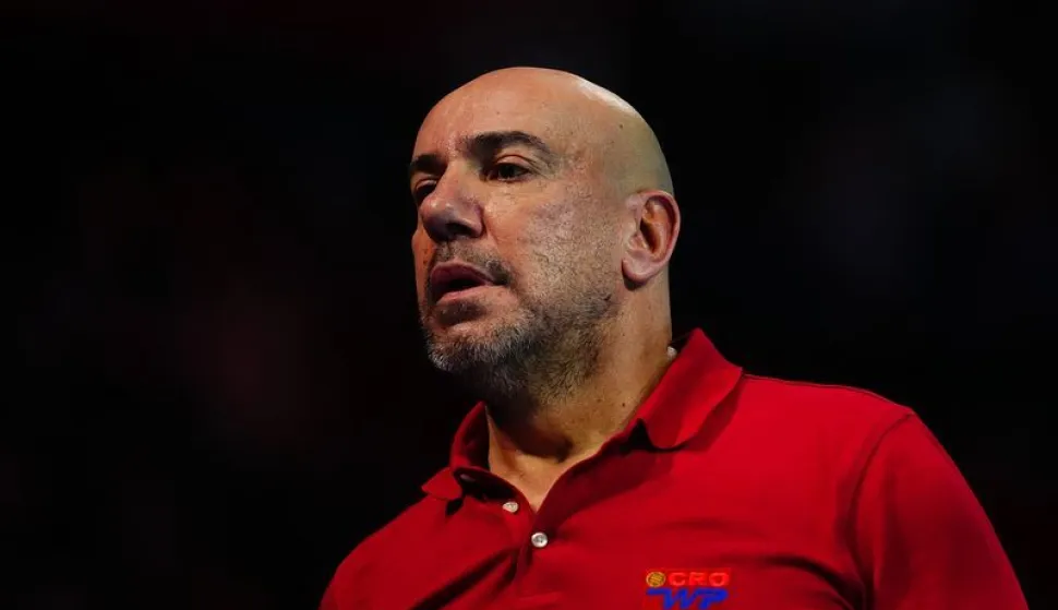 Beograd, 15.01.2026. - Hrvatski vaterpolisti izgubili su u 3. kolu Europskog prvenstva u Beogradu od Grčke s 10-11 (2-3, 1-2, 4-3, 3-2), te u drugi krug natjecanja prenose tri boda. Na fotografiji Ivica Tucak. foto HINA/ HVS/ ml