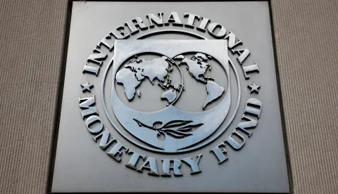 FILE PHOTO: A view of the International Monetary Fund (IMF) logo at its headquarters in Washington, D.C., U.S., November 24, 2024. REUTERS/Benoit Tessier//File Photo/File Photo Photo: BENOIT TESSIER/REUTERS