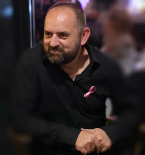 Credit: VJEKOSLAV SKEDLERCaption:Ivana Datković &Scaron;koda sa suprugom Markom i malom Marom