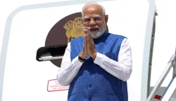 Zagreb, 18.06.2025 - Indijski premijer Narendra doputovao je u Zagreb i započeo službeni posjet Republici Hrvatskoj. Hrvatski premijer Andrej Plenković dočekao je indijskog premijera Narendru Modija. Na slici Narendra Modi,foto HINA/ POOL/ Damir SENČAR/ ds