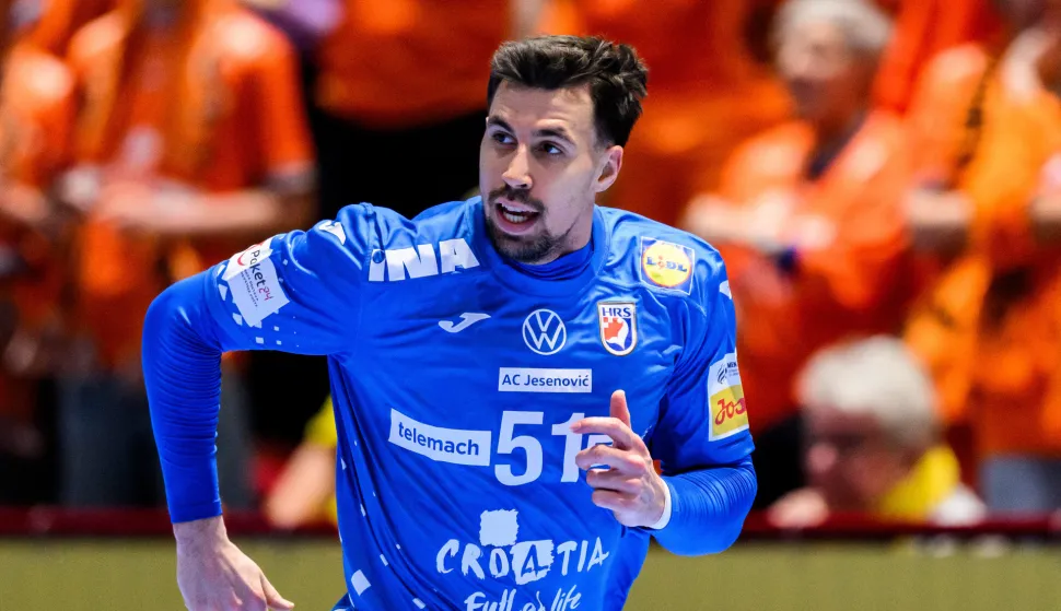 260119 Ivan Martinovic of Croatia during the EHF European Handball Championship preliminary round match between the Netherlands and Croatia on January 19, 2026 in Malm&ouml;. Photo: Petter Arvidson/BILDBYR&Aring;N/kod PA/PA1126h&aring;ndball handboll handball handbolls-em 2026 nederl&auml;nderna netherlands croatia kroatien ehf european handball championship bbeng grappa33 Photo: Petter Arvidson/PIXSELL
