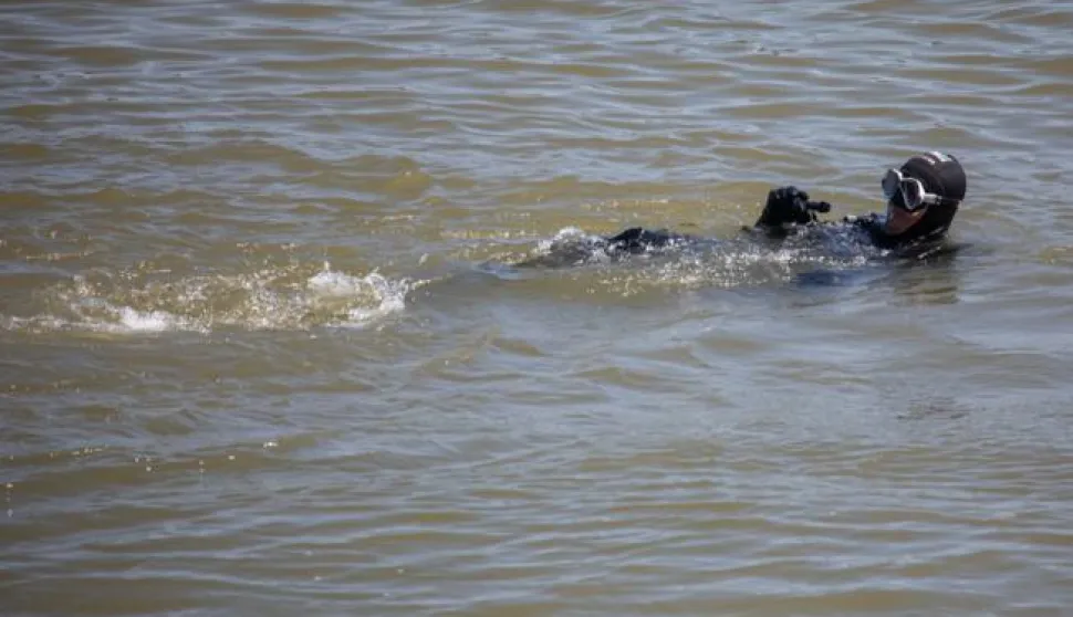 26.06.2021., Vukovar - Pokazna vjezba "Dunav 2021" na kojoj je simulirano gasenje pozara na kruzeru te spasavanje utopljenika. Photo:Davor Javorovic/PIXSELL
