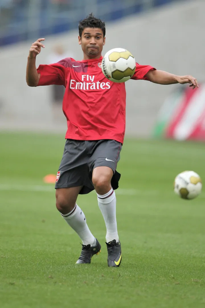 FBL 09/10 Testspiel Hannover 96 - FC Arsenal Londonr"nAWD Arena Hannover 29.07.2009r"nr"nHannover 96 - FC Arsenal Londonr"nr"nEduardo da Silva (FC Arsenal London).r"nr"nFoto 