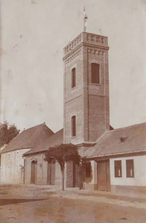 DONJI MIHOLJAC - Sinagoga snimljena 1921.