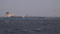 This handout photograph released by the French Defense Staff on January 22, 2026, shows a view of an oil tanker and helicopters and the Mediterranean Sea. The French Navy boarded ?an oil tanker from Russia? in the Mediterranean Sea, suspected of belonging to the ?ghost fleet? financing ?the war of aggression against Ukraine,? French President announced on January 22, 2026. (Photo by Handout/Etat Major des Arm?es/AFP)/RESTRICTED TO EDITORIAL USE - MANDATORY CREDIT "AFP PHOTO/FRENCH DEFENSE STAFF" - HANDOUT - NO MARKETING NO ADVERTISING CAMPAIGNS - DISTRIBUTED AS A SERVICE TO CLIENTS