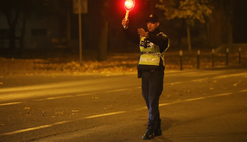 08.11.2024., Zagreb - Povodom Martinja policija provodi akciju provjeravanja alkohola kod vozaca. Photo: Zeljko Hladika/PIXSELL