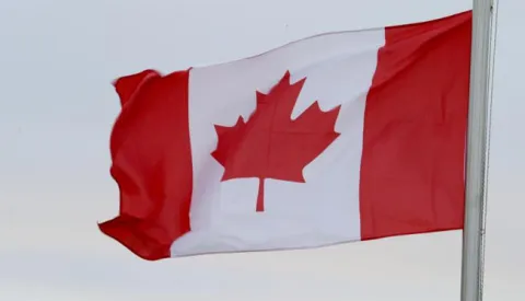 Kanadska zastava 05.01.2019., Zagvozd - Kanadska zastava na jarbolu. Photo:Ivo Cagalj/PIXSELL