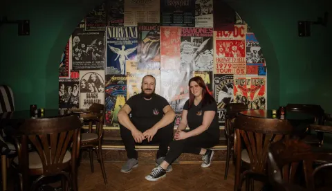 Mladi bračni par Andrea (32) i Dragutin (33) Gagro, kafić Walkow