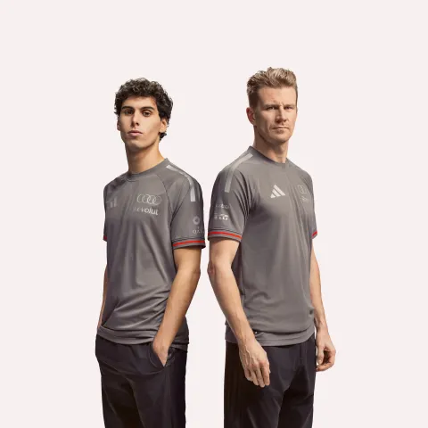 Gabriel Bortoleto and Nico H&uuml;lkenberg, drivers at Audi Revolut F1 Team