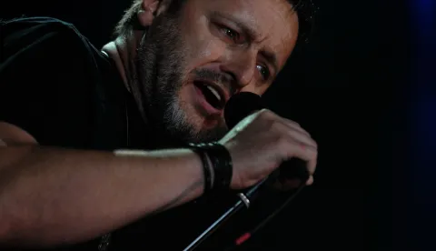 13.06.2010., Spaladium Arena, Split - Dobrotvorni koncert "Za istinu..." za hrvatske generale. Marko Perkovic Thompson. Photo: Nino Strmotic/PIXSELL