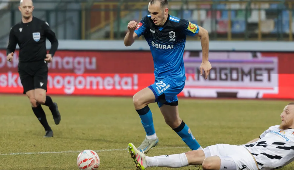 Zagreb, 26.01.2026. - Utakmica 19. kola HNL-a Gorica - Varaždin.Na fotografiji Luka Mamić.foto HINA/ Edvard &Scaron;U&Scaron;AK