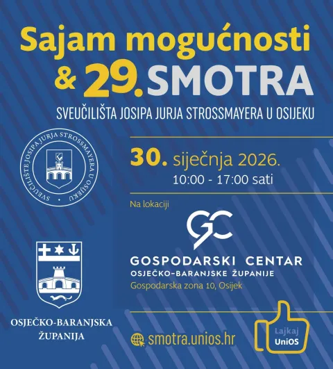 Smotra Sveučili&scaron;ta u petak u GC-u: Predstavljanje svih sastavnica, napose maturantima