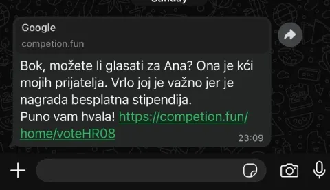 Od početka ove godine bilježi se porast online prijevara, a posljednjih dana WhatsAppom se intenzivno &scaron;iri nova prijevarna poruka koja posebno pogađa korisnike jer se oslanja na emocije. 