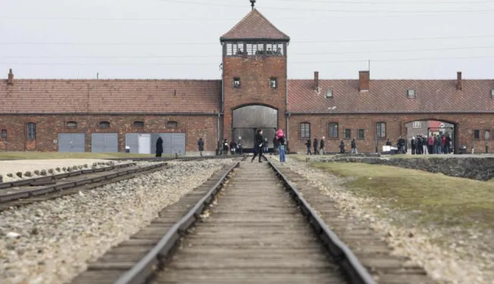 The train tracks at Birkenau. Today, Sunday January 27th, is International Holocaust Memorial Day which marks the date when Auschwitz was liberated. Photo: Press Association/PIXSELL------ZADNJA4 ST