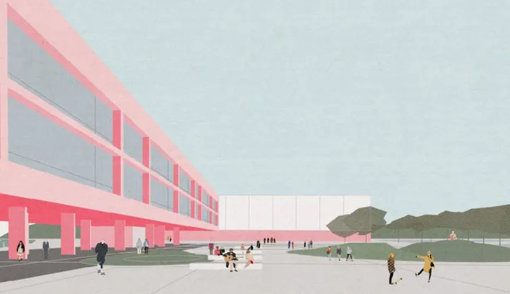 Idejno rje&scaron;enje nove zgrade Ekonomske &scaron;kole Vukovar