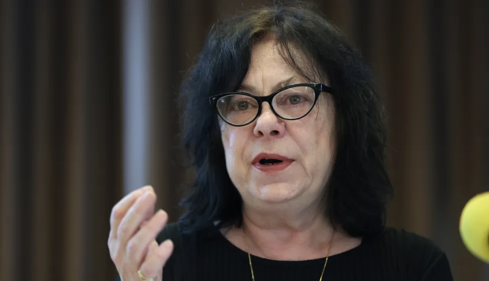 24.11.2023., Zagreb - Hotel Dubrovnik. Ured za ravnopravnost spolova predstavio je, u povodu Medjunarodnog dana borbe protiv nasilja nad zenama, Nacionalni plan za ravnopravnost spolova za razdoblje do 2027. s Akcijskim planom za provedbu Nacionalnog plana za razdoblje do 2024. i Protokol o postupanju u slucaju seksualnog nasilja. Na predstavljanju ce govoriti potpredsjednica Vlade Anja Simpraga, ravnateljica Ureda za ravnopravnost spolova Helena Stimac Radin, drzavna tajnica u Ministarstvu pravosudja i uprave Vedrana Simundza-Nikolic i voditeljica pravnog tima Zenska soba, Anamaria Drozdan-Kranjcec. Photo: Sanjin Strukic/PIXSELL