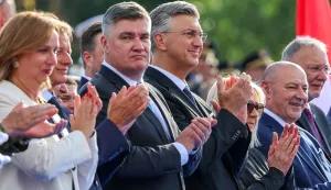 31.07.2025., Zagreb - U povodu obiljezavanja 30. obljetnice vojno-redarstvene operacije Oluja odrzan je svecani vojni mimohod. Photo: Sanjin Strukic/PIXSELL