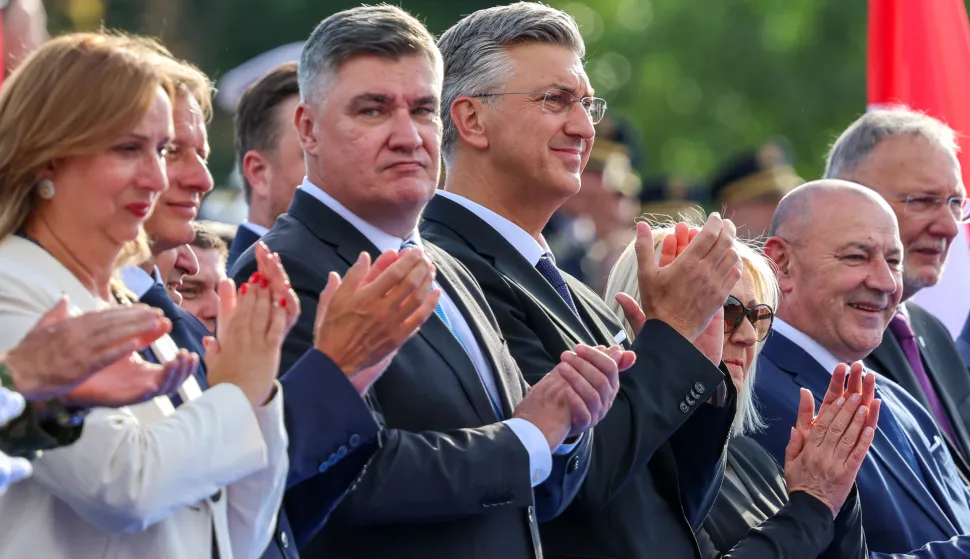 31.07.2025., Zagreb - U povodu obiljezavanja 30. obljetnice vojno-redarstvene operacije Oluja odrzan je svecani vojni mimohod. Photo: Sanjin Strukic/PIXSELL