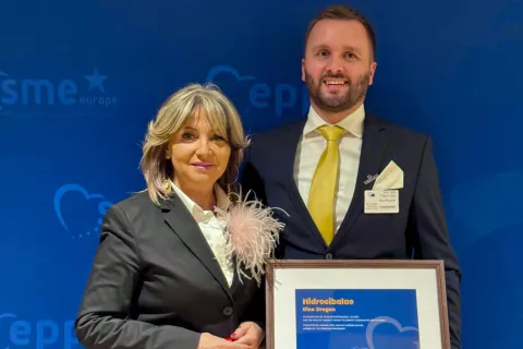 Hidrocibalae d.o.o. iz Vinkovaca nagrađen na SME Europe Forumu u kategoriji Digitalna evolucija i pametno poslovanje, Sunčana Glavak, Dino Dragun, 28. siječnja 2026.