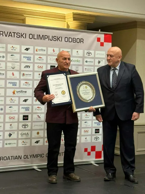 Feenc i Lucić - uručenje nagrade HOO-asiječanj 2026.Ustupljena fotografija