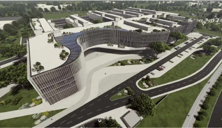 Novi objekt KBC-a Osijek - projekcije Ustupljenoprosinac 2023.